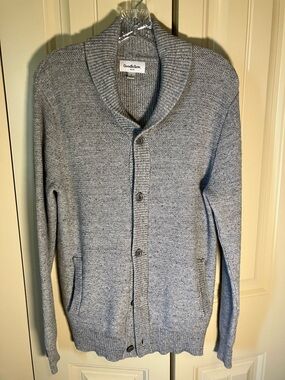 Goodfellow & Co Men's Light Gray Shawl Collar Cardigan